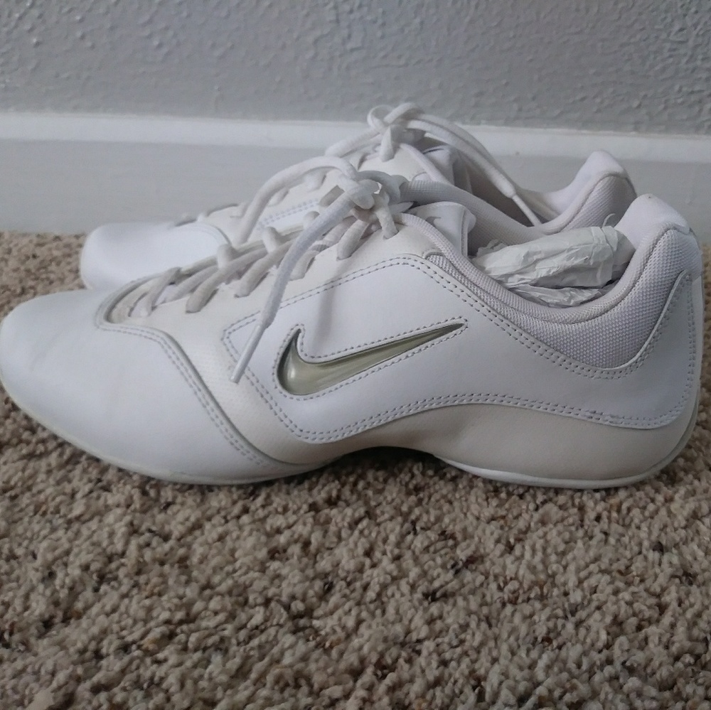 Nike white cheerleading shoes